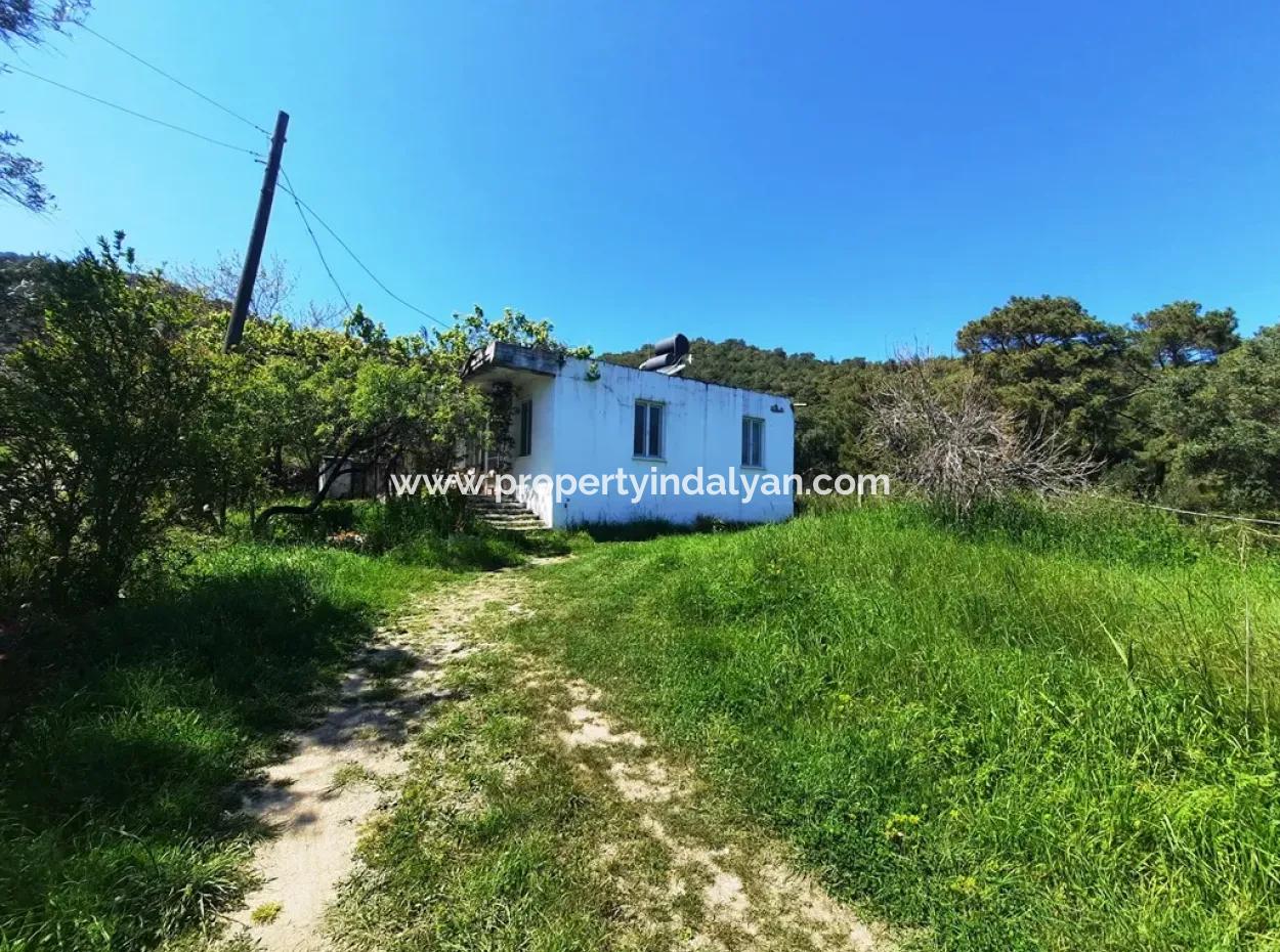 600 M2 Land Und Einfamilienhaus Mit Meerblick Zum Verkauf In Ortaca Sarıgerme