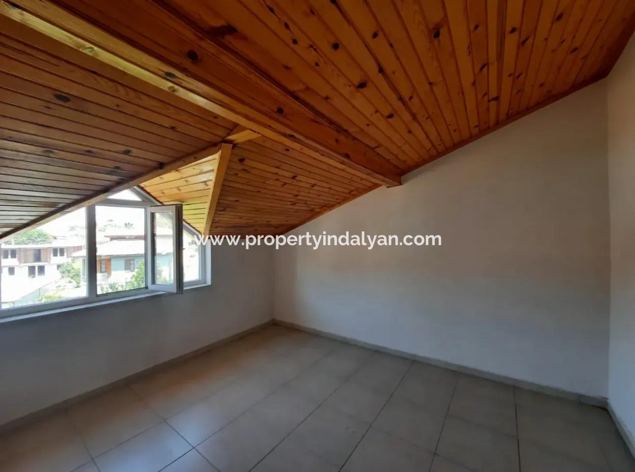 Mugla Ortaca Dalyan Zentrum Zu Vermieten 3+ 1 Dach Duplex