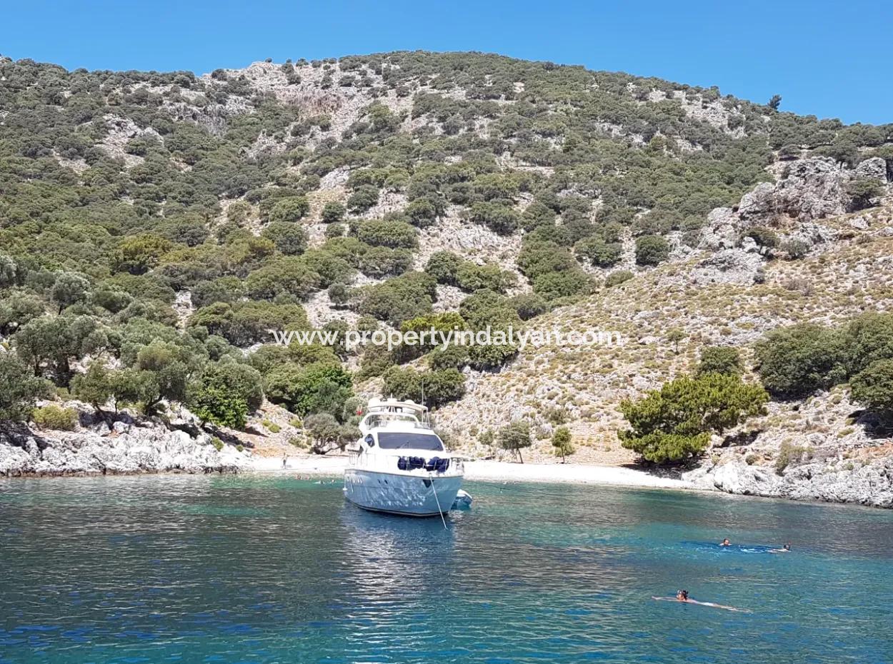 Fethiye Göcek Insel Sea Side Lage 2600 M2 Olivenhain Zum Verkauf