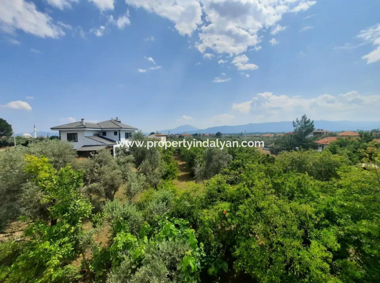 Köyceğiz Toparlar Seeblick 2 100 M2 Zonengrundstück Und 2 Häuser Zum Verkauf