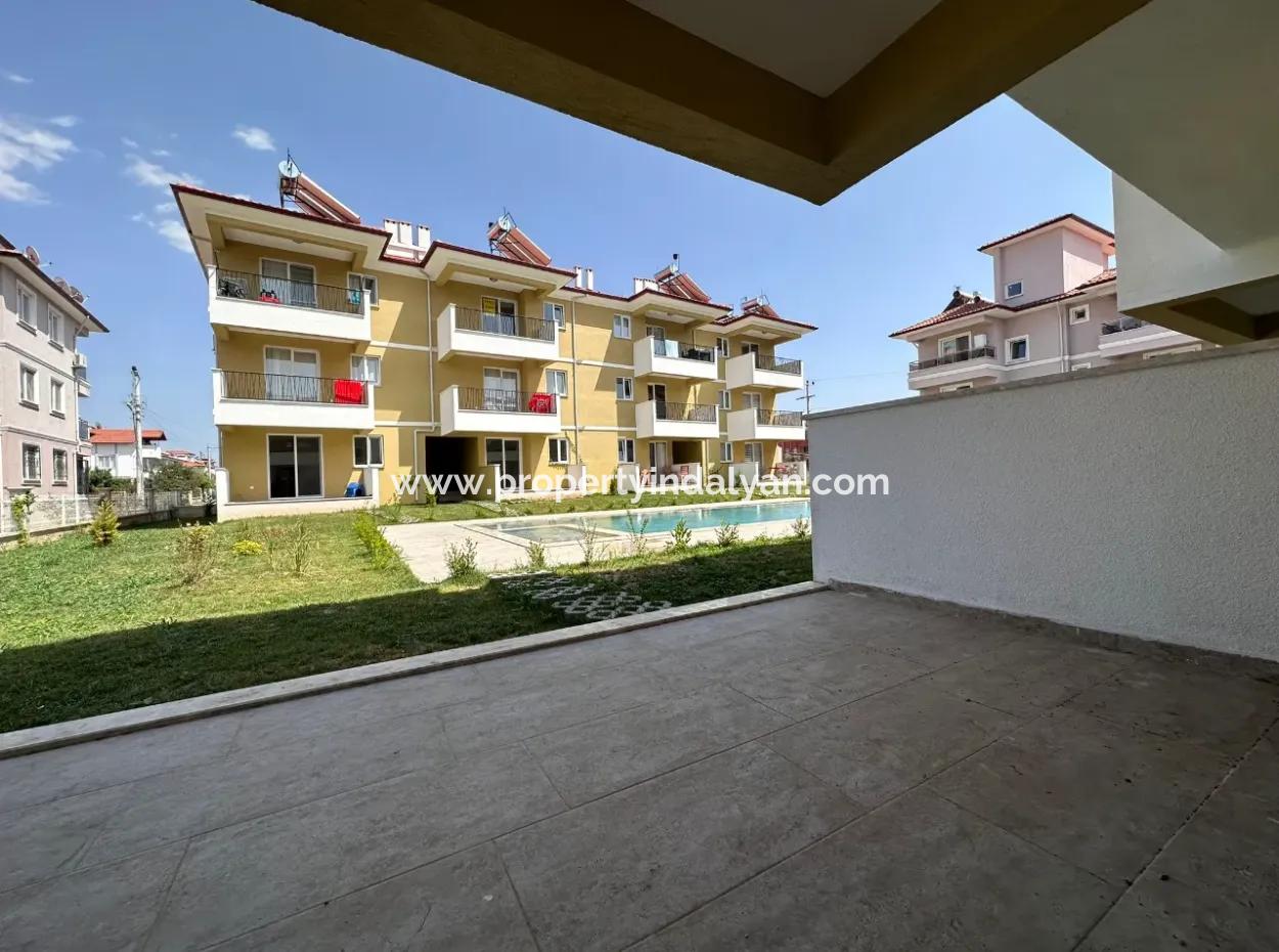 Ortaca Da 2 1 Schwimmbad Null Gartengeschoss Wohnung Zu Verkaufen