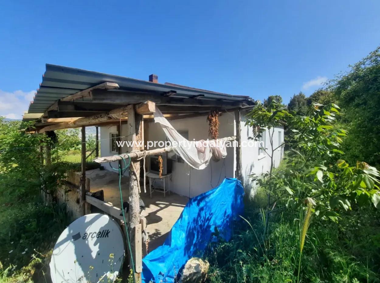 5 000 M2 Grundstück In Çameli Kızılyaka 2 In 1 Einfamilienhaus Und Scheune Zu Vermieten