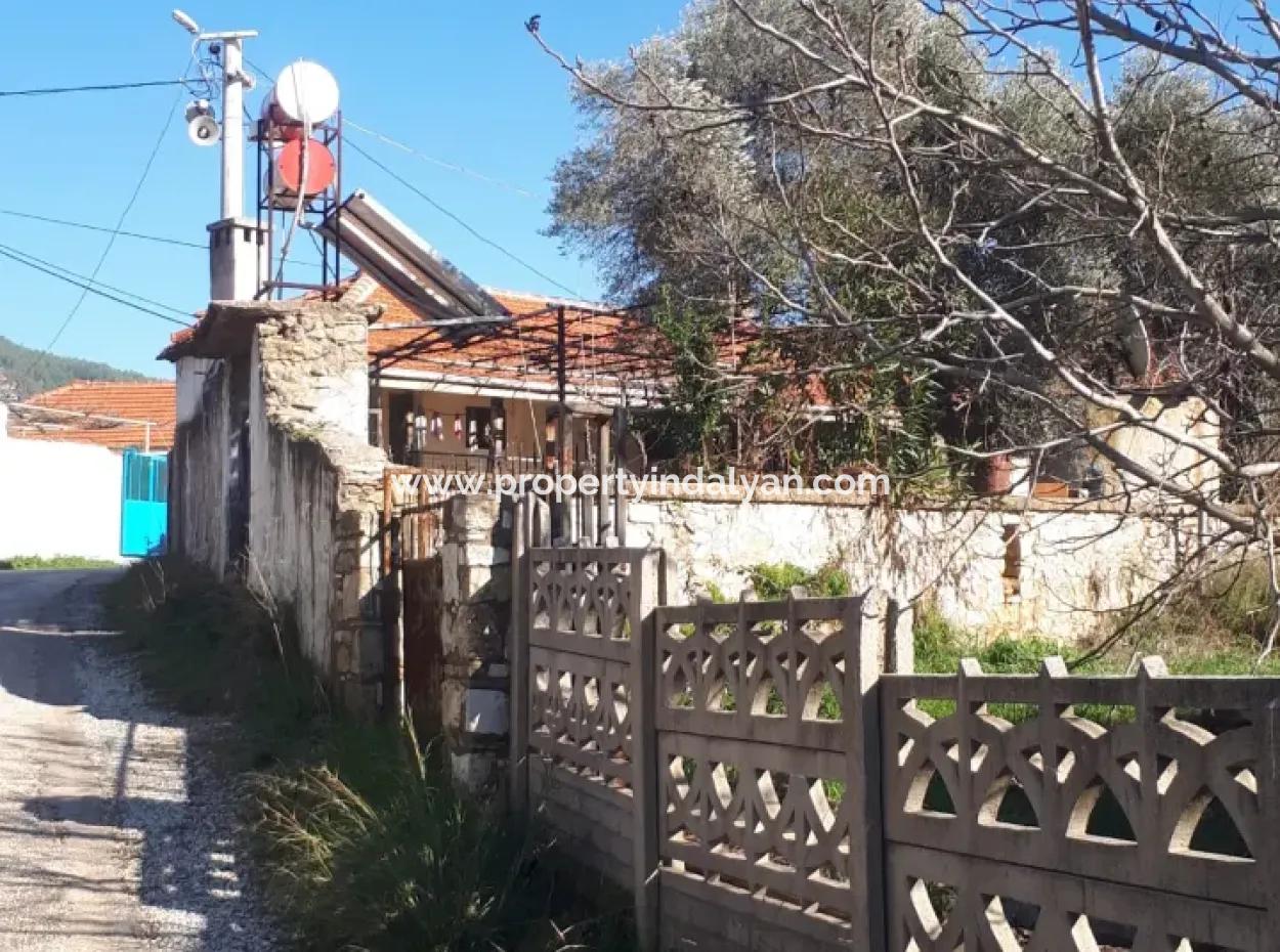 Dorfhaus Zum Verkauf Auf 545 M2 Zoniertem Grundstück In Denizli Kızılağaç