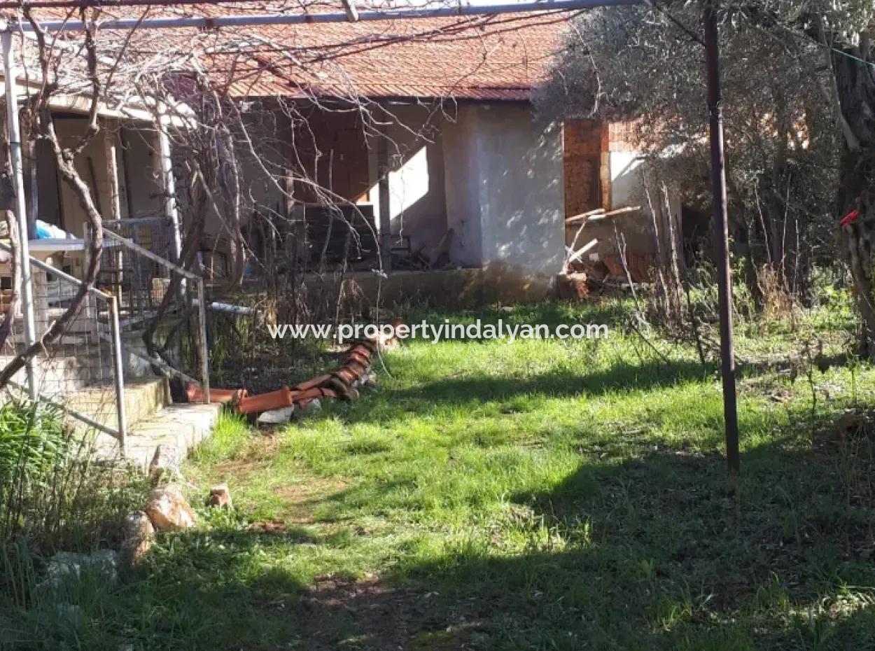 Dorfhaus Zum Verkauf Auf 545 M2 Zoniertem Grundstück In Denizli Kızılağaç