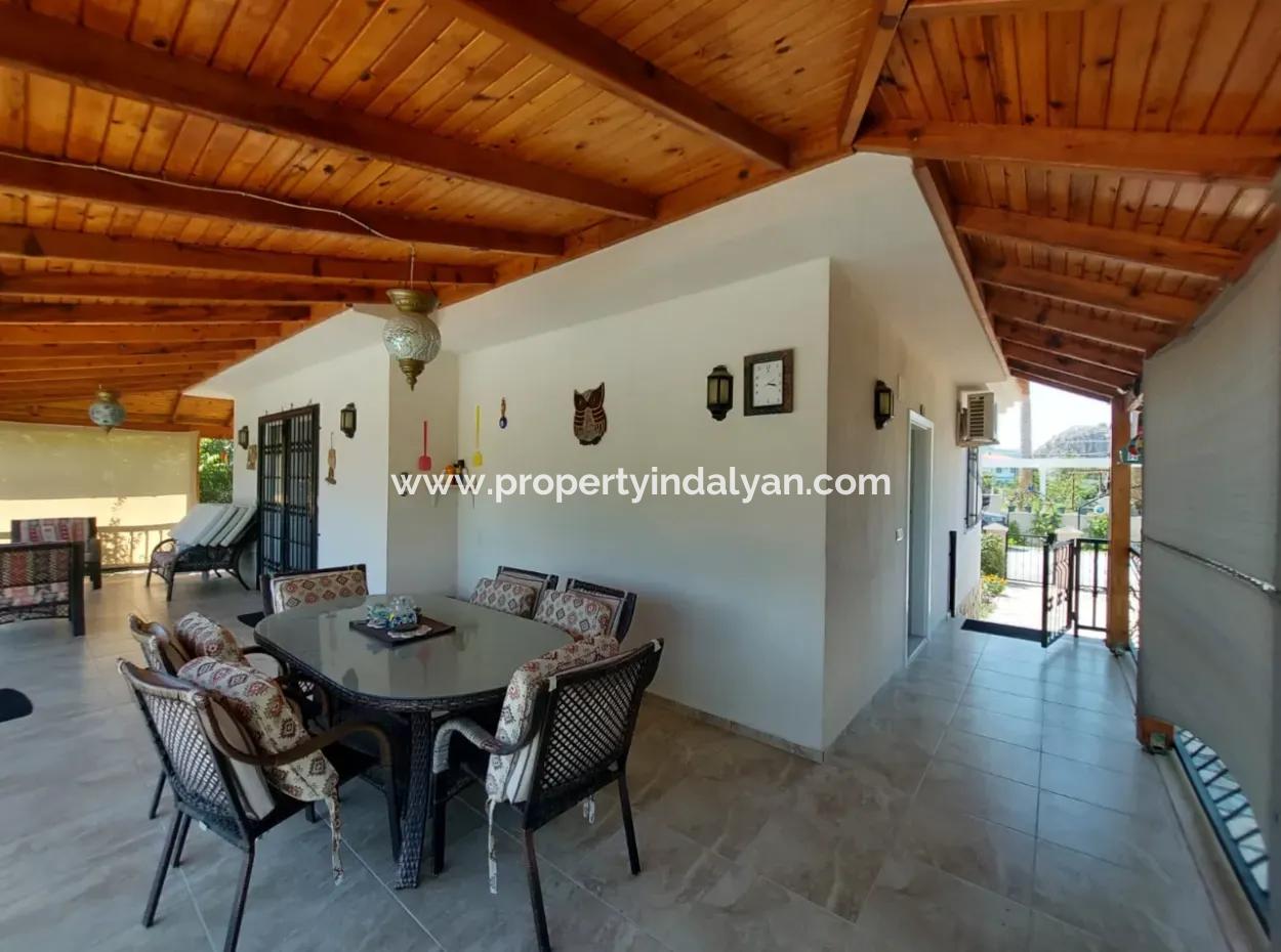 3 1 Villa Mit Pool Auf 580 M2 Freistehendem Grundstück In Dalyan, Muğla
