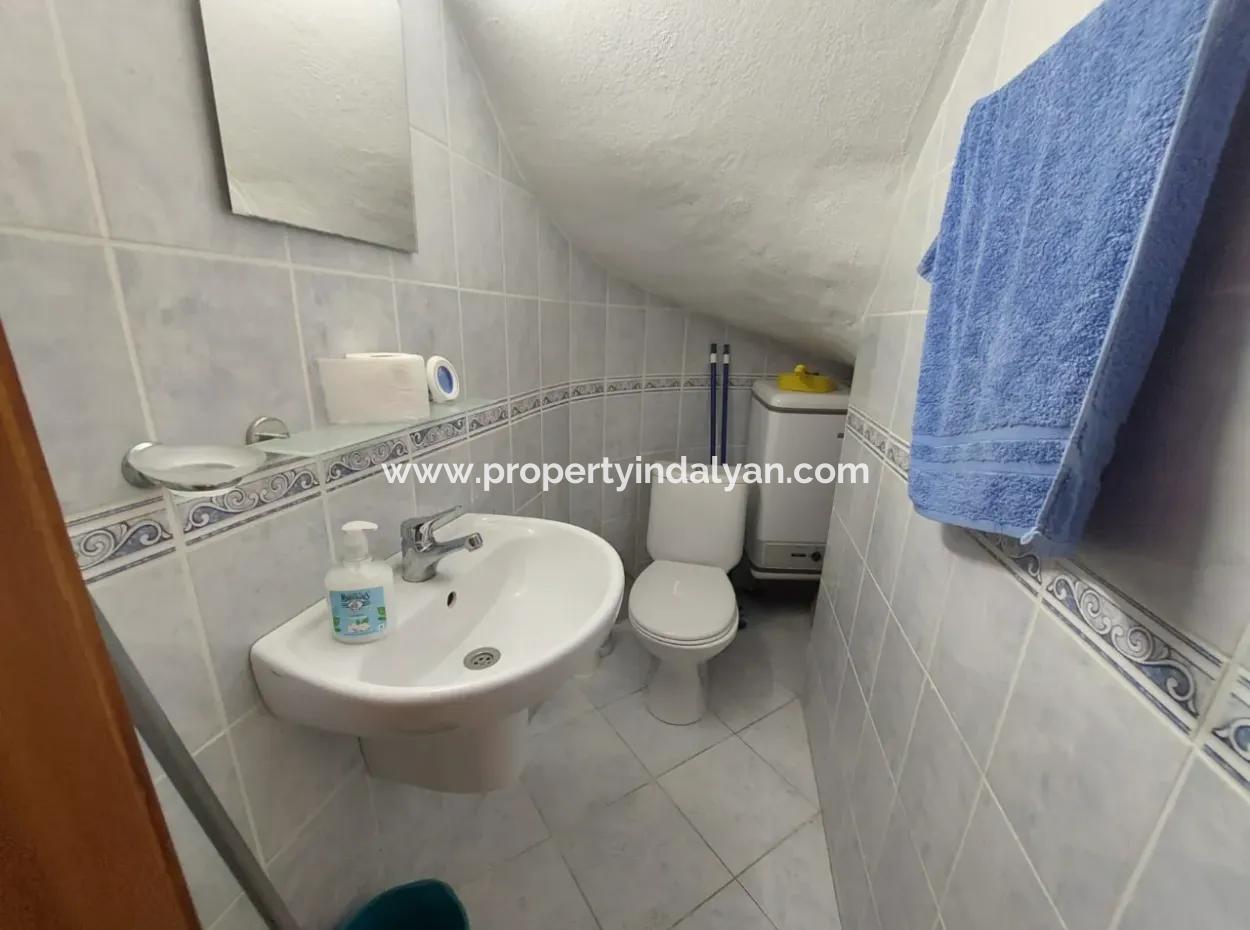 Unabhängige 2 1 Maisonette Zum Verkauf In Einem 4-Villen-Grundstück Mit Pool In Der Nähe Des Kanals In Muğla Dalyan