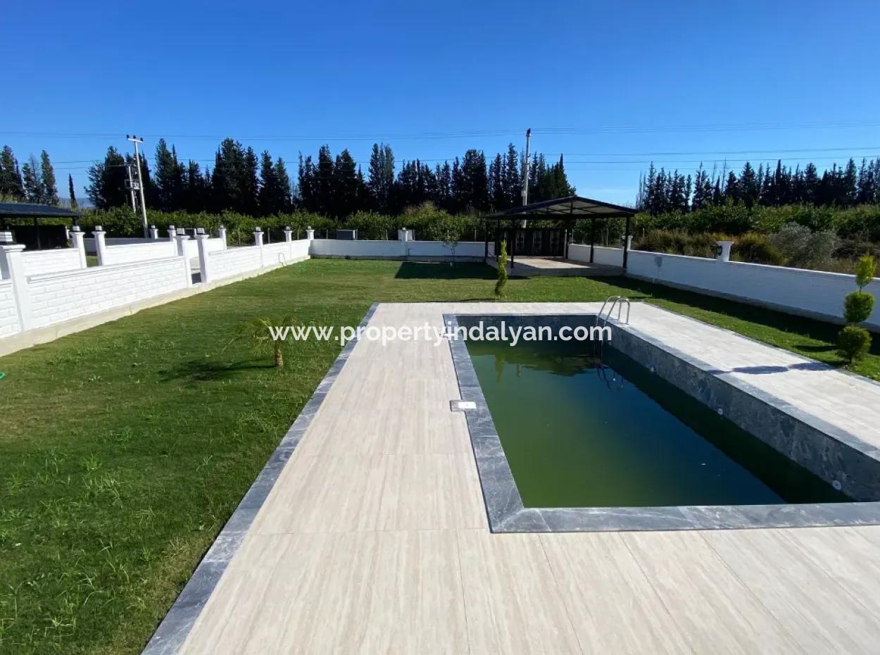 Ultra-Luxuriöse Freistehende Villa Auf Einem 1000M2 Großen Grundstück Zum Verkauf In Ortaca Fevziye.