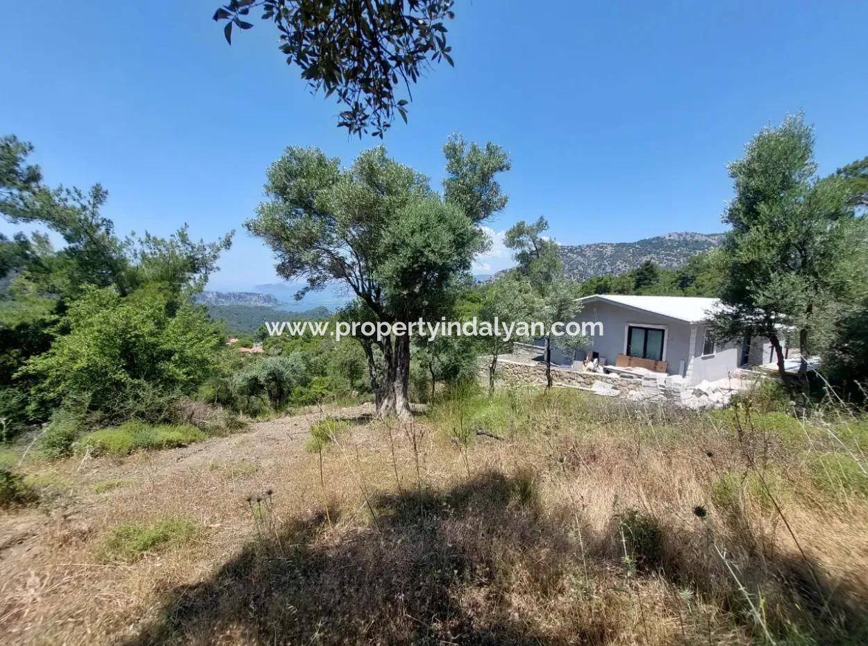 Mugla Gökbelde See- Und Meerblick 1000M2 Land Zum Verkauf