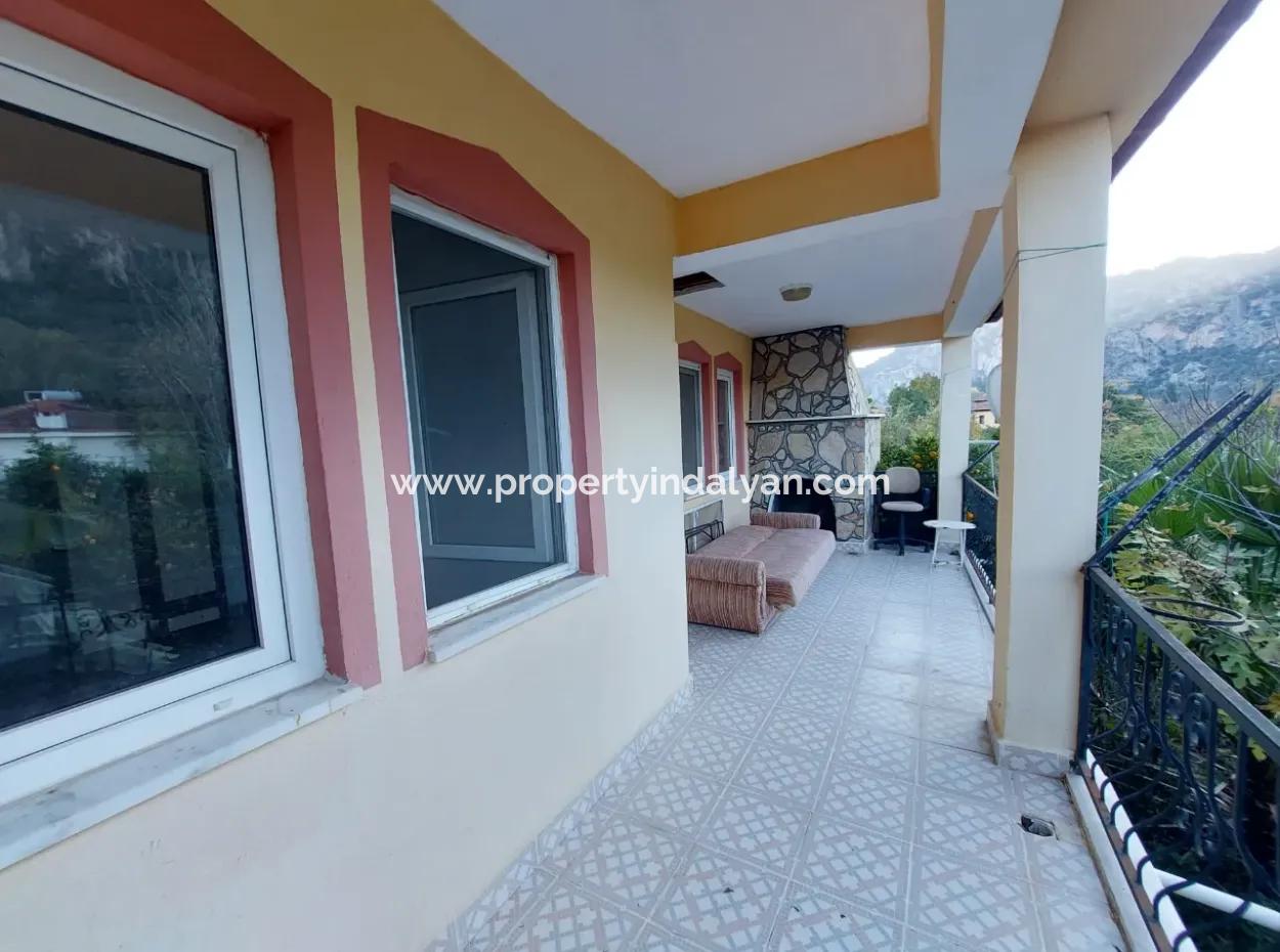 Ortaca Marmarlıda Garten 150 M², 3 1 Obergeschoss Unmöblierte Wohnung Zu Mieten