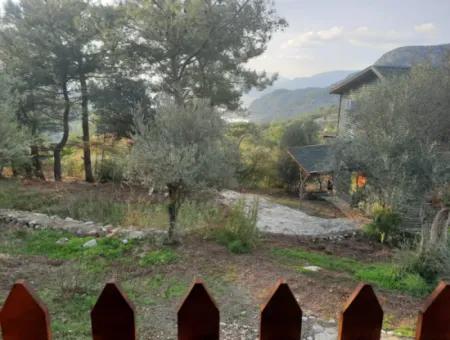 Mugla Ortaca Gökbel 1 +1-Teil-Einfamilienhaus Mit Meerblick Jahresmiete