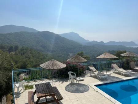 4 1 Freistehende Möblierte Villa Mit Meerblick Zum Verkauf In Muğla Dalyan Gökbel