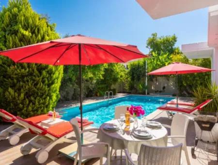 120 M2, 3 1 Möblierte Villa Mit Pool In Muğla Dalyan 6 Monatsmieten