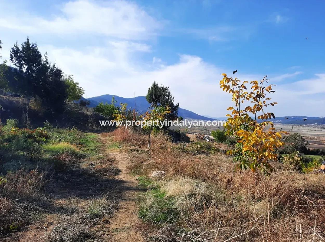 Denizli Çameli Kizilyaka Butterfly Land And Village House With Dog View For Sale