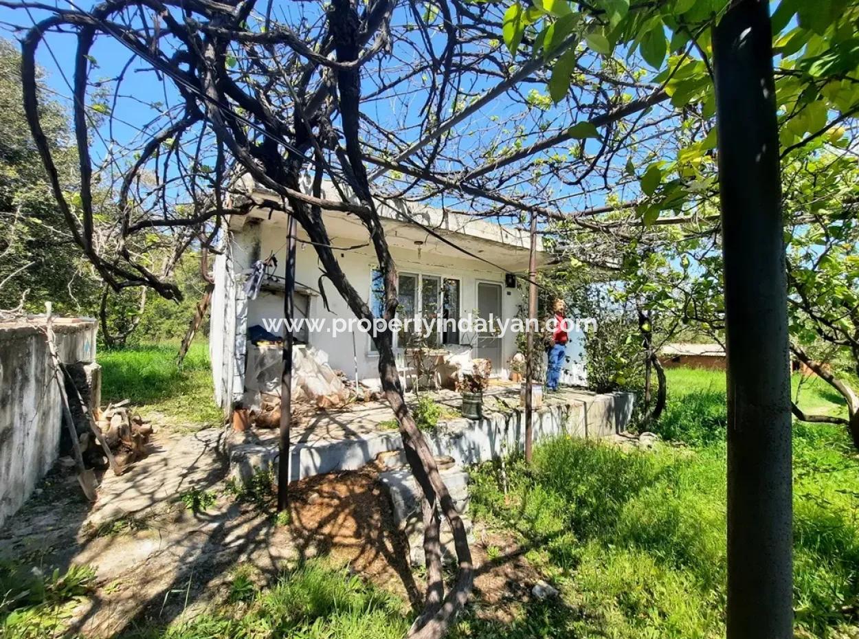 600 M2 Land And Detached House With Sea View For Sale In Ortaca Sarıgerme