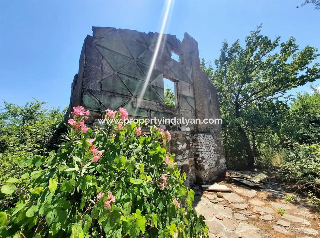 20,208 M2 Detached Land And Old Stone House For Sale In Köyceğiz Toparlar