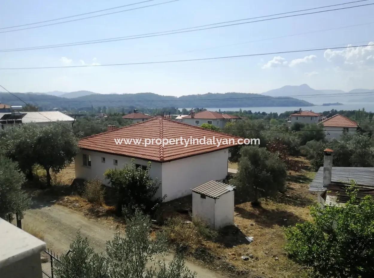 2 Detached Houses For Sale In 1992 M2 Plot Overlooking The Lake In Köyceğiz Zeytinalanı