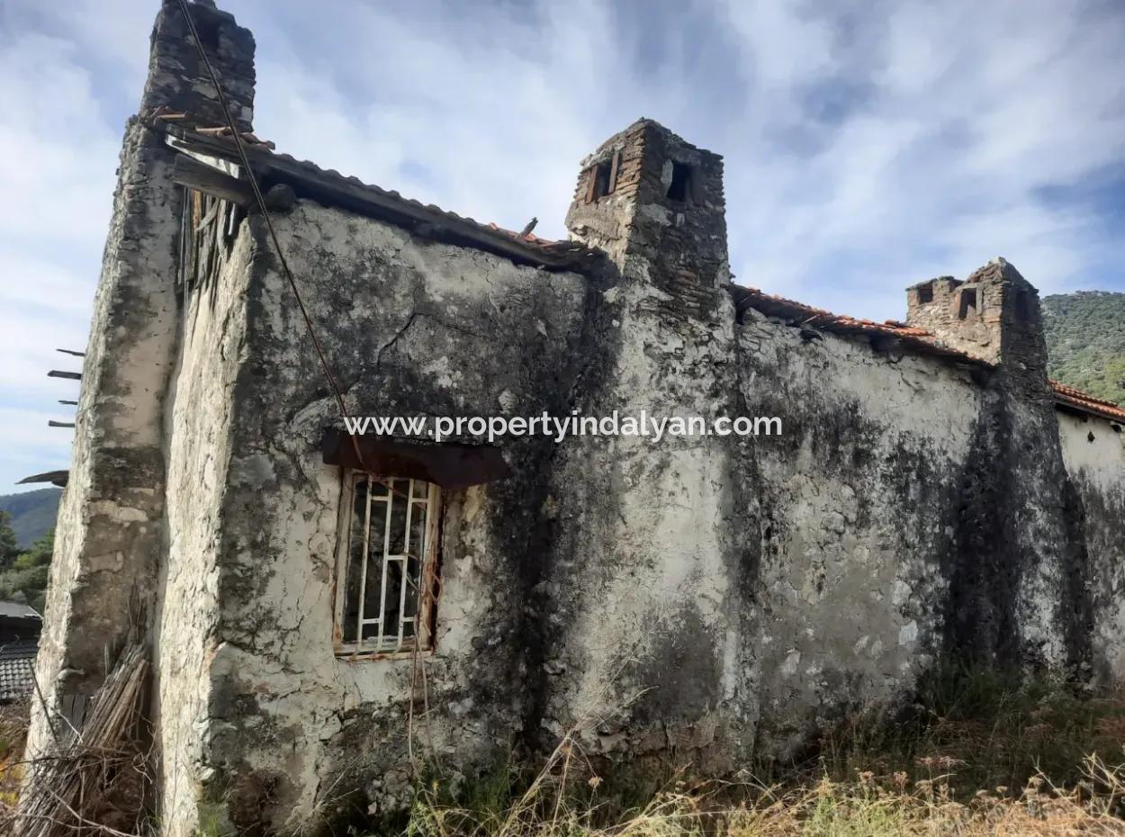 Sea View House For Sale In Gocek Gokceovacik And 246 M2 Land