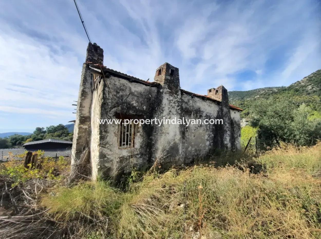 Sea View House For Sale In Gocek Gokceovacik And 246 M2 Land