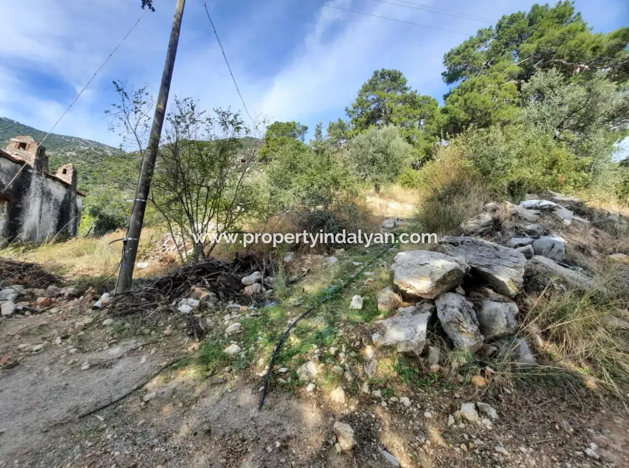 Sea View House For Sale In Gocek Gokceovacik And 246 M2 Land