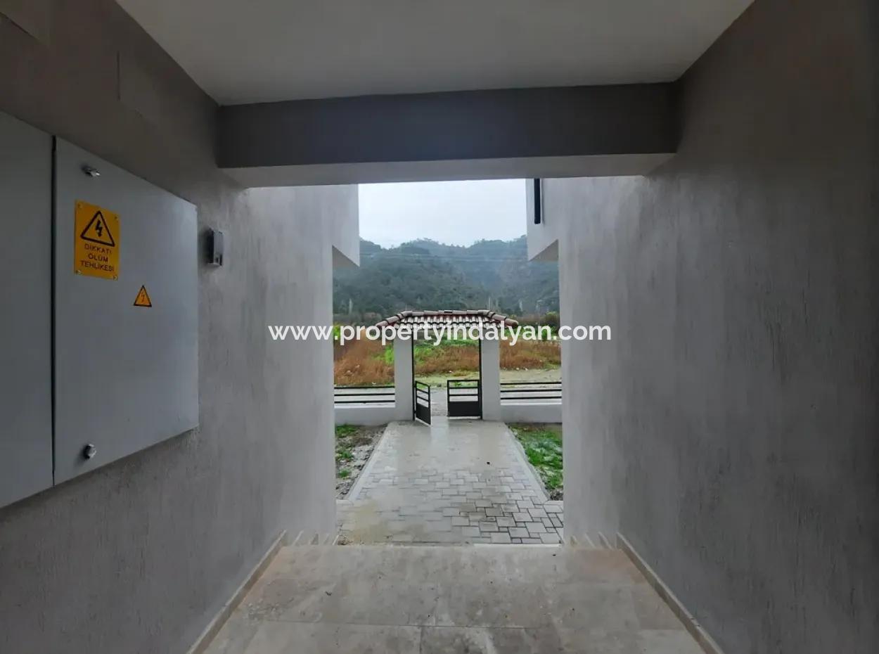 Ortaca Çaylı Underfloor Heated Zero Ground Floor Apartment For Urgent Sale