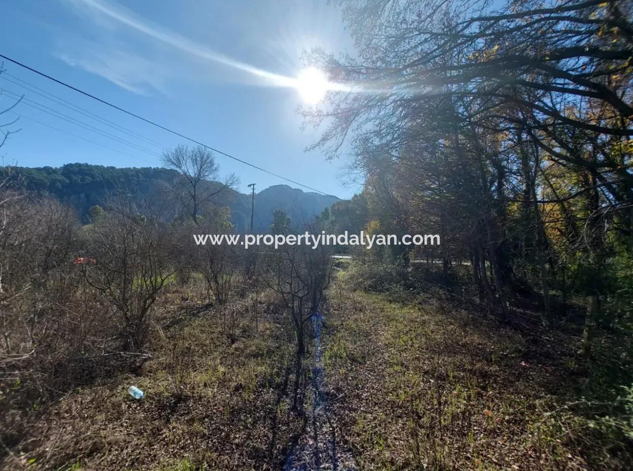 1000 M2 Land Front To The Main Road In Ortaca Okçular For Sale