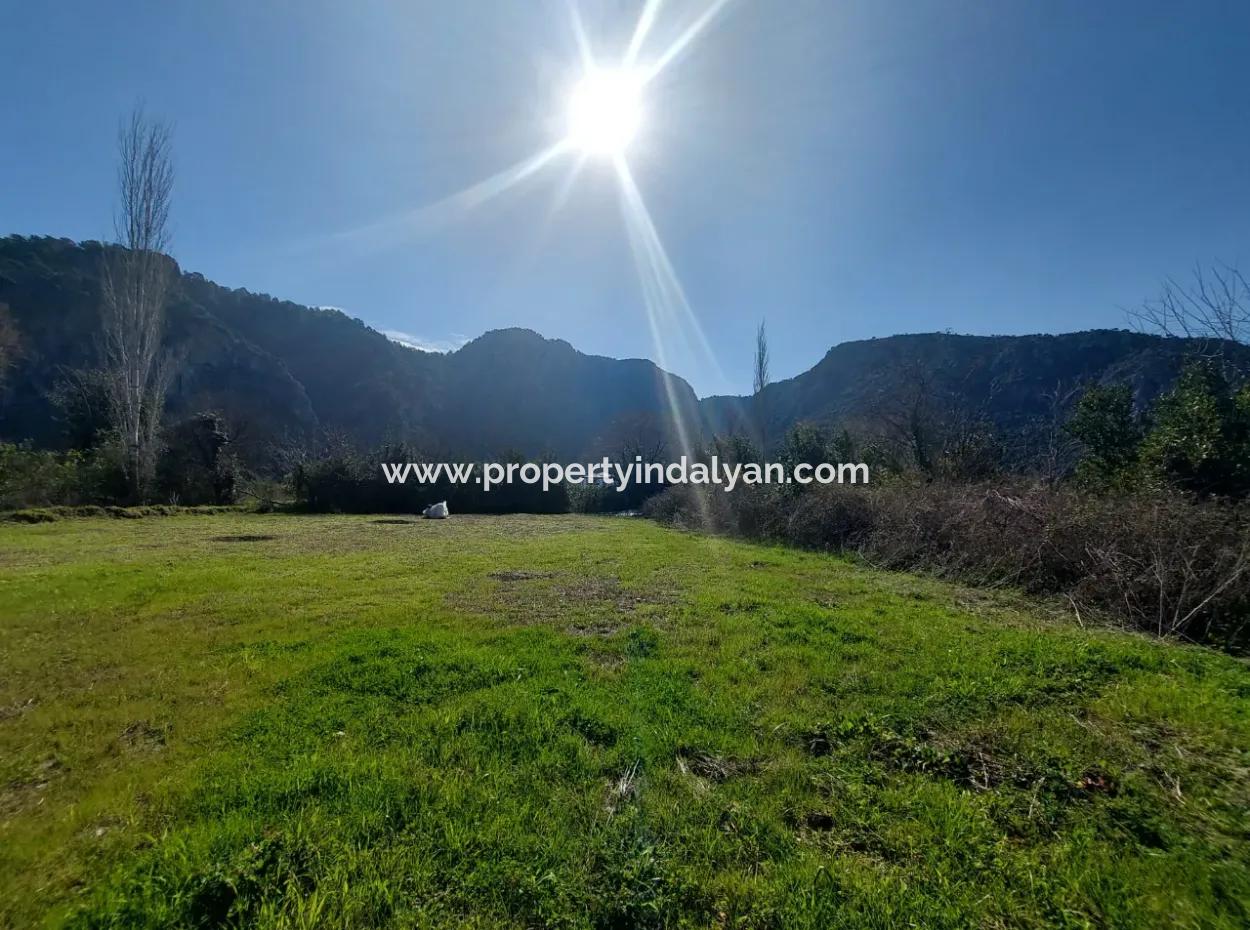 Ortaca Okçular 750 M2 Land With Mountain And Nature View In Marmarlıda For Sale