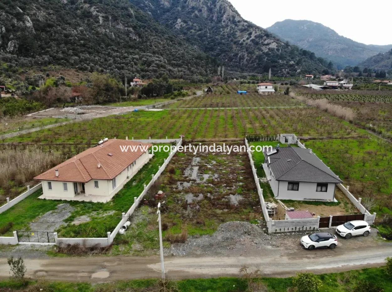 1000 M2 Detached Land With Zoning For Sale In Ortaca Mergenli