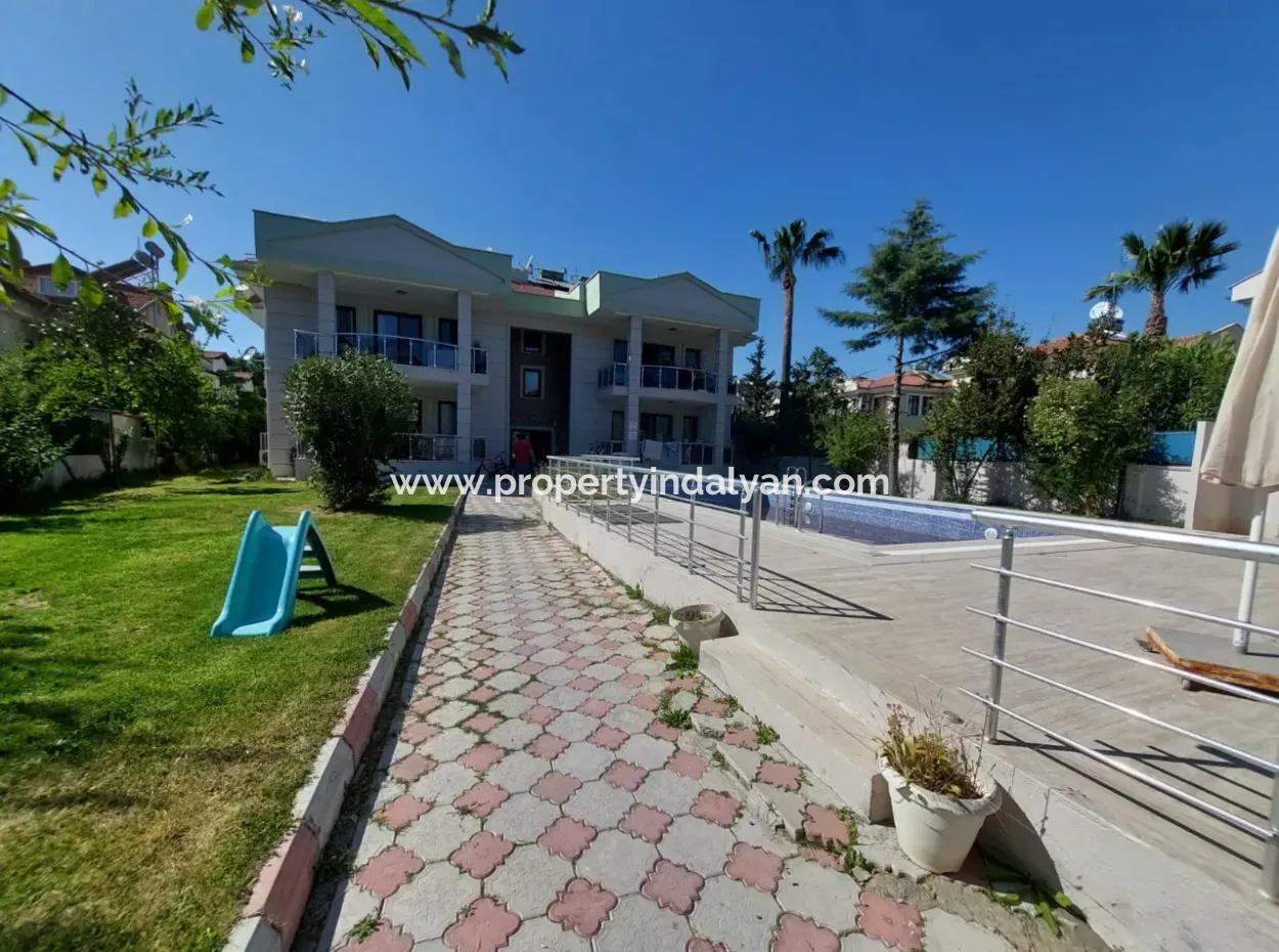 Ortaca Dalyanda Swimming Pool 80 M2, 2 1 Furnished Flat For Rent