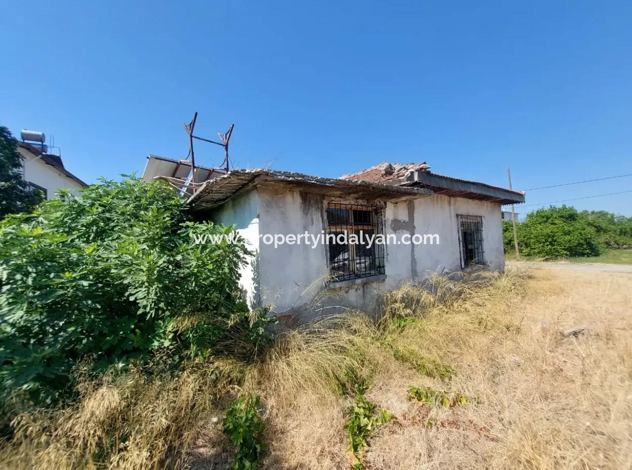 Muğla Ortaca Ekşiliyurt Detached 950 M2 Land Village House And Barn For Sale