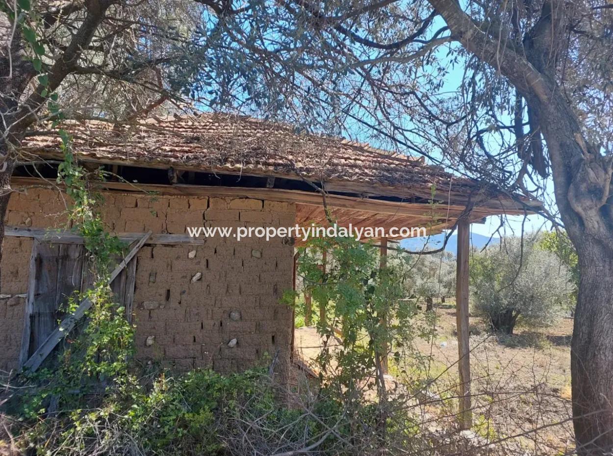 Village House With Lake View And Olive Grove Land For Sale In Köyceğiz Çandır, Muğla