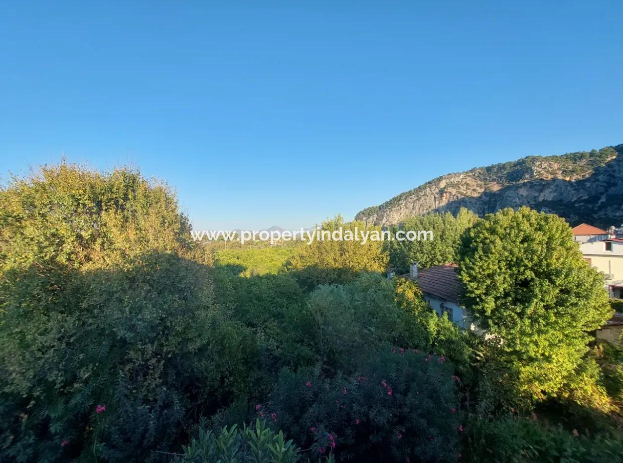 1 1 Furnished Penthouse Apartment For Rent In Ortaca Okçular Marmarlı