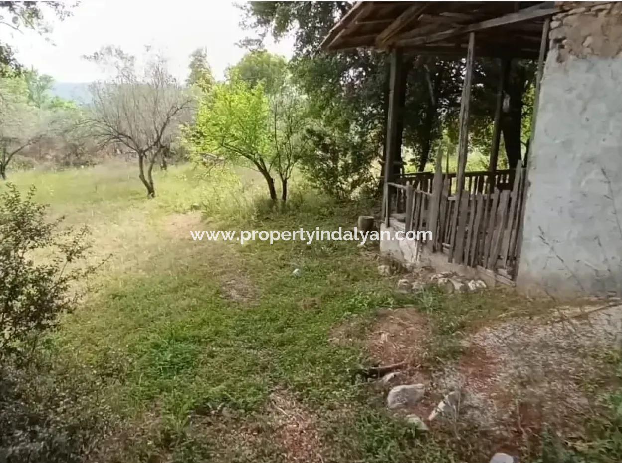 1228 M2 Land And Kargir House For Sale In Muğla Menteşe Yaraş, Village In Village.   