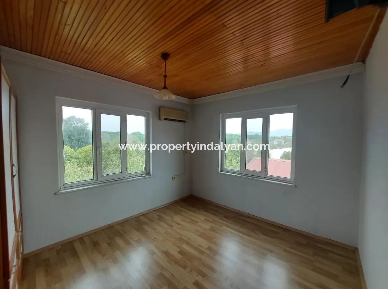 Unfurnished 160 M2, 2 1 Ground Floor Apartment For Rent In Ortaca Marmarlı.