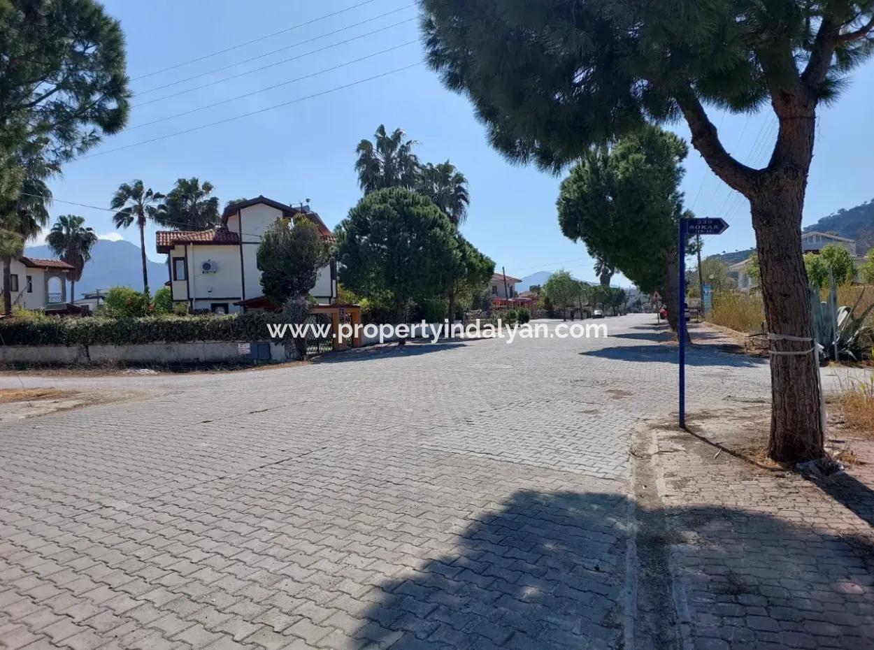500 M2 Land For Rent In Dalyan Gülpınarda Busy Street