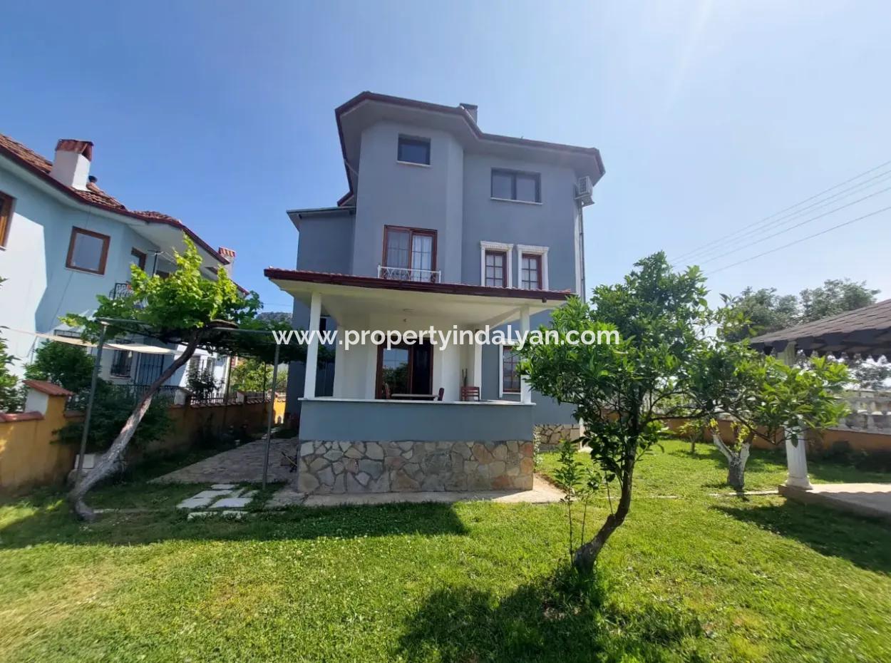 On A 1.000 M2 Plot In Muğla Okçular, 200 M2, 4 1 Furnished Duplex For Rent