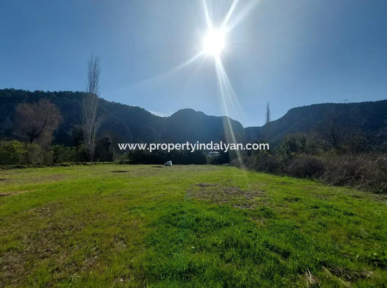 Ortaca Okçular Mountain And Nature View 2.000 M2 Plot, 4 1 200 M2 Detached House For Sale