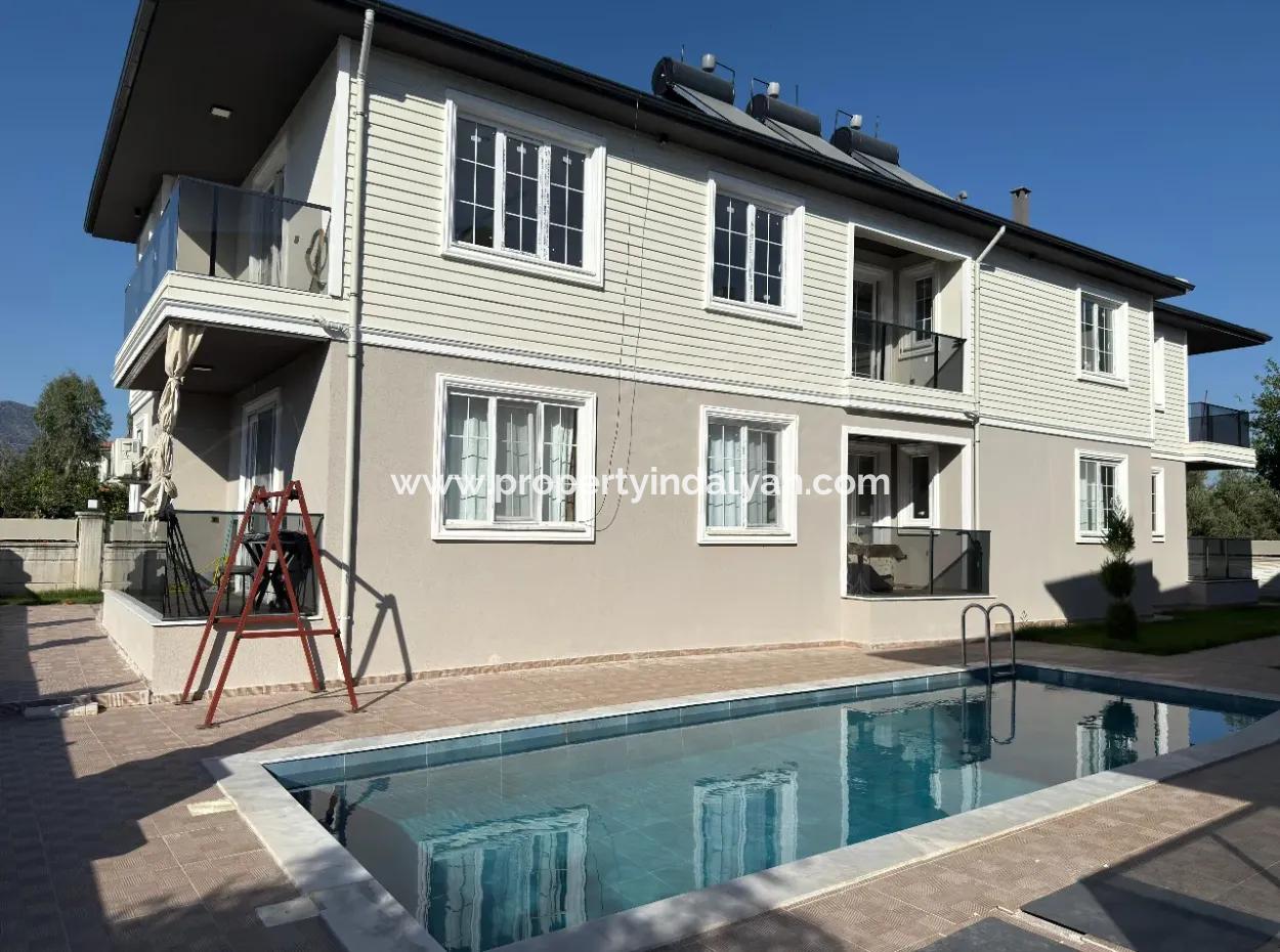 1 1 Apartment With Pool For Sale In Ortaca Cumhuriyet