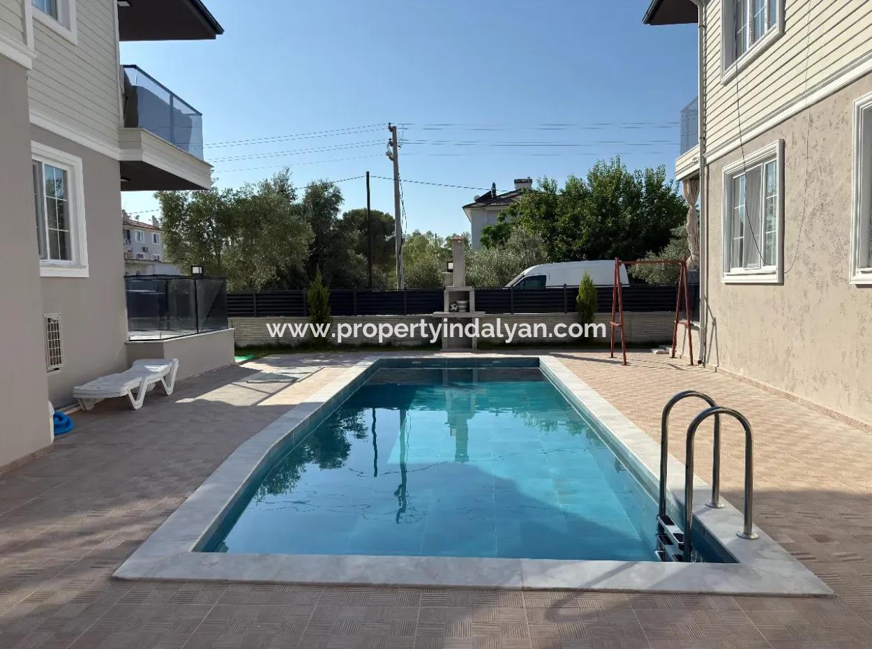 1 1 Apartment With Pool For Sale In Ortaca Cumhuriyet