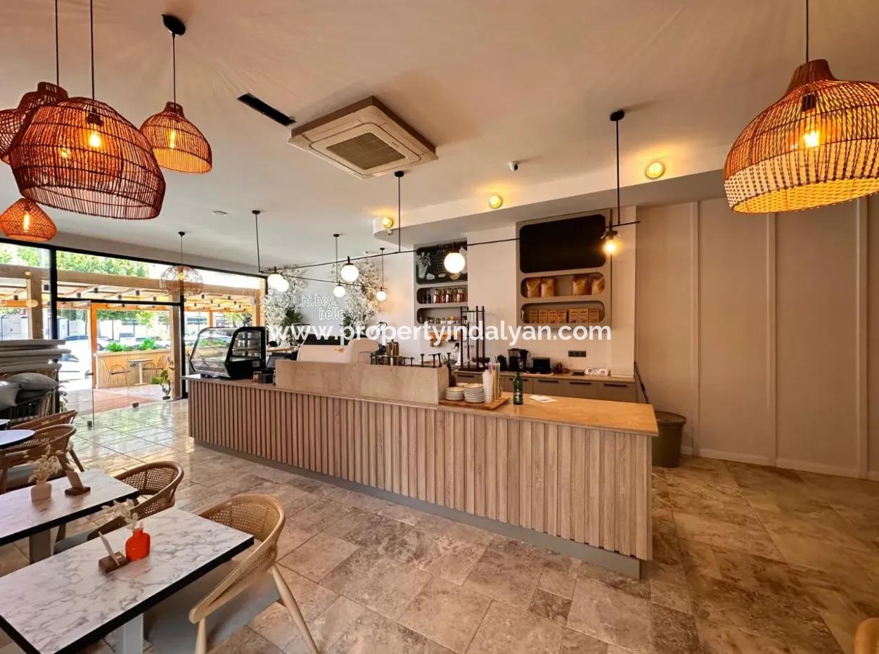 Luxury Cafe For Rent On The Busiest Street Of Ortaca.