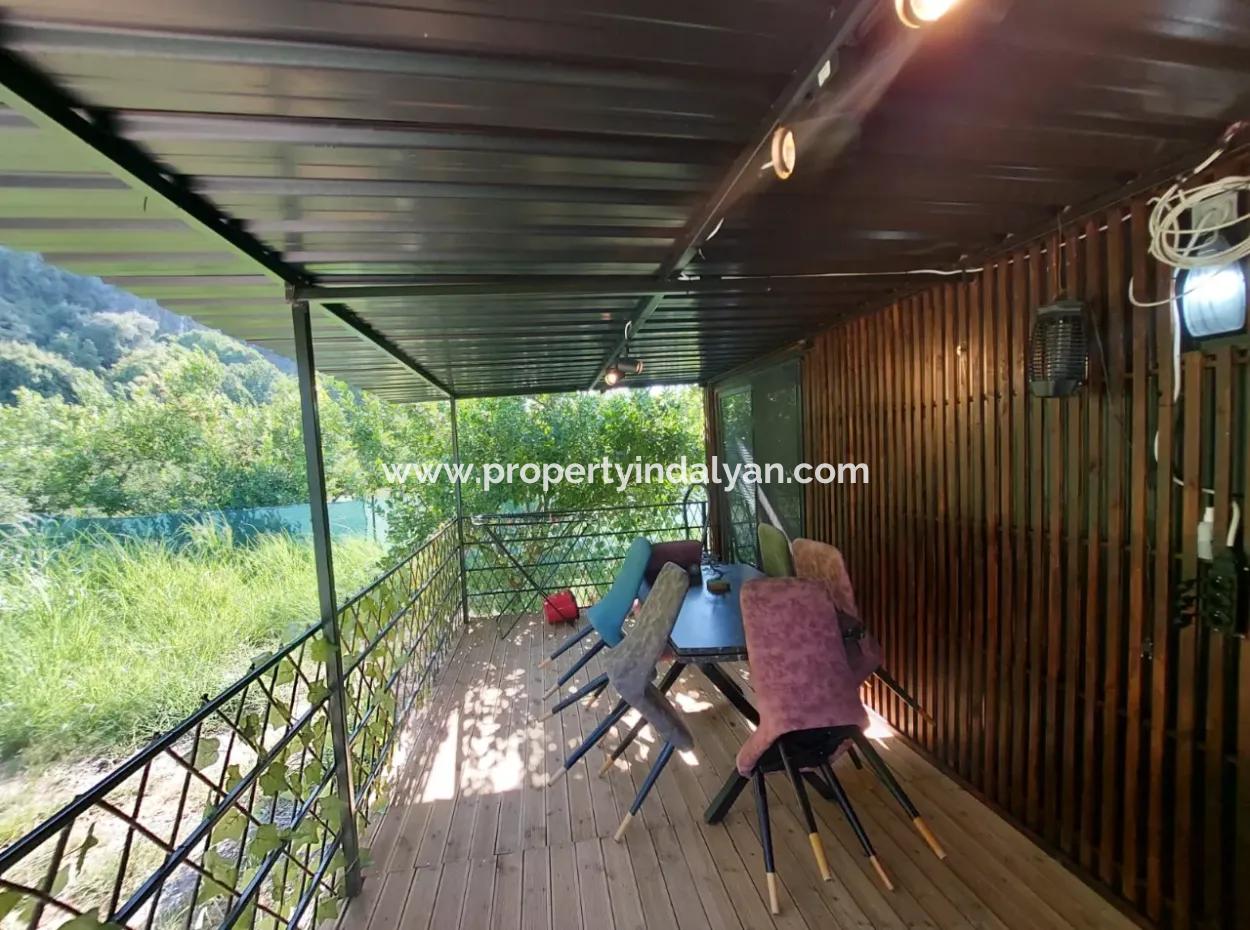 21 M² Furnished 1 1 Container House In Ortaca Okçular – Annual Rent