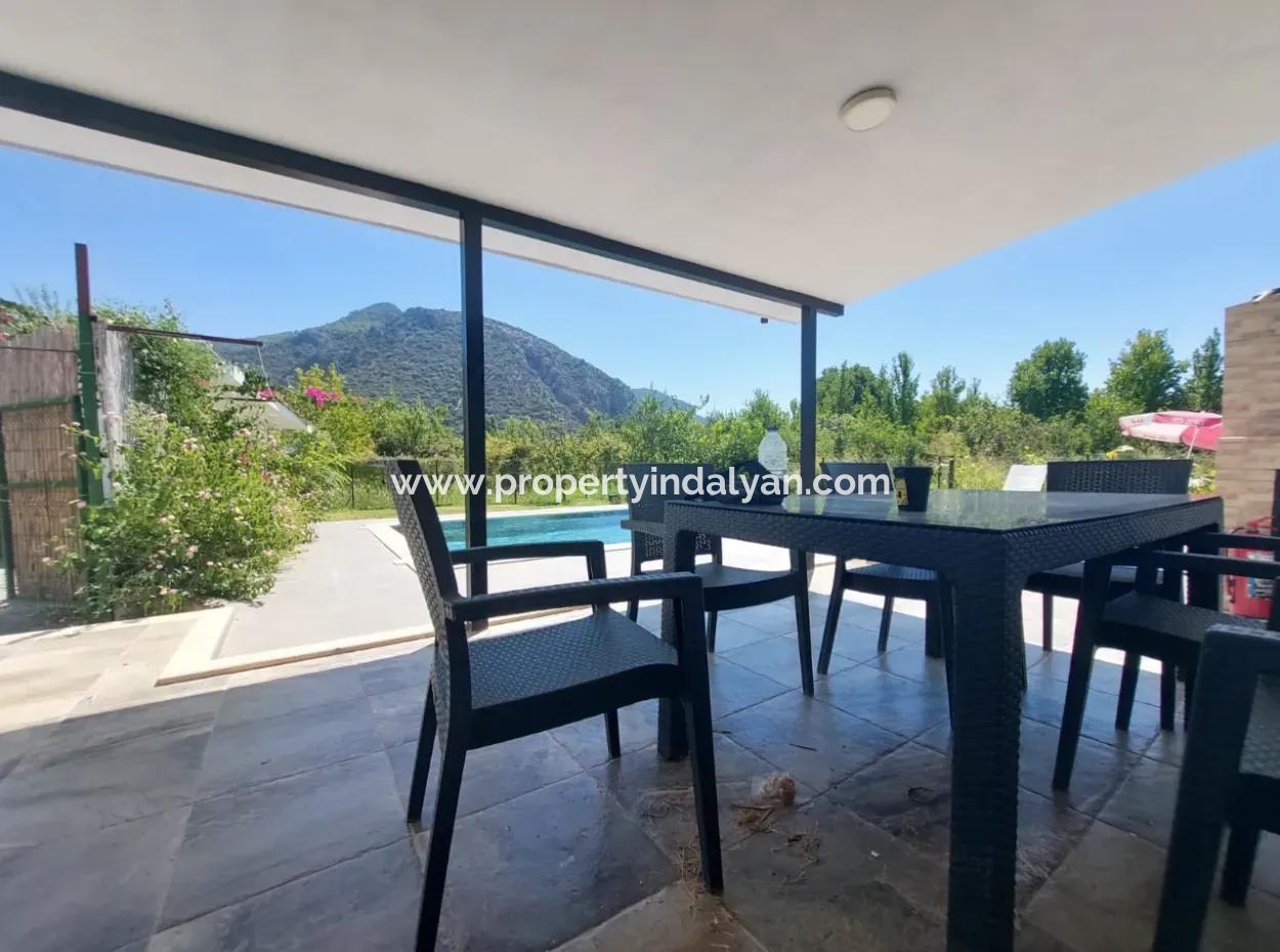 2 1 Detached House With Pool For Rent In Muğla Ortaca Dalyan
