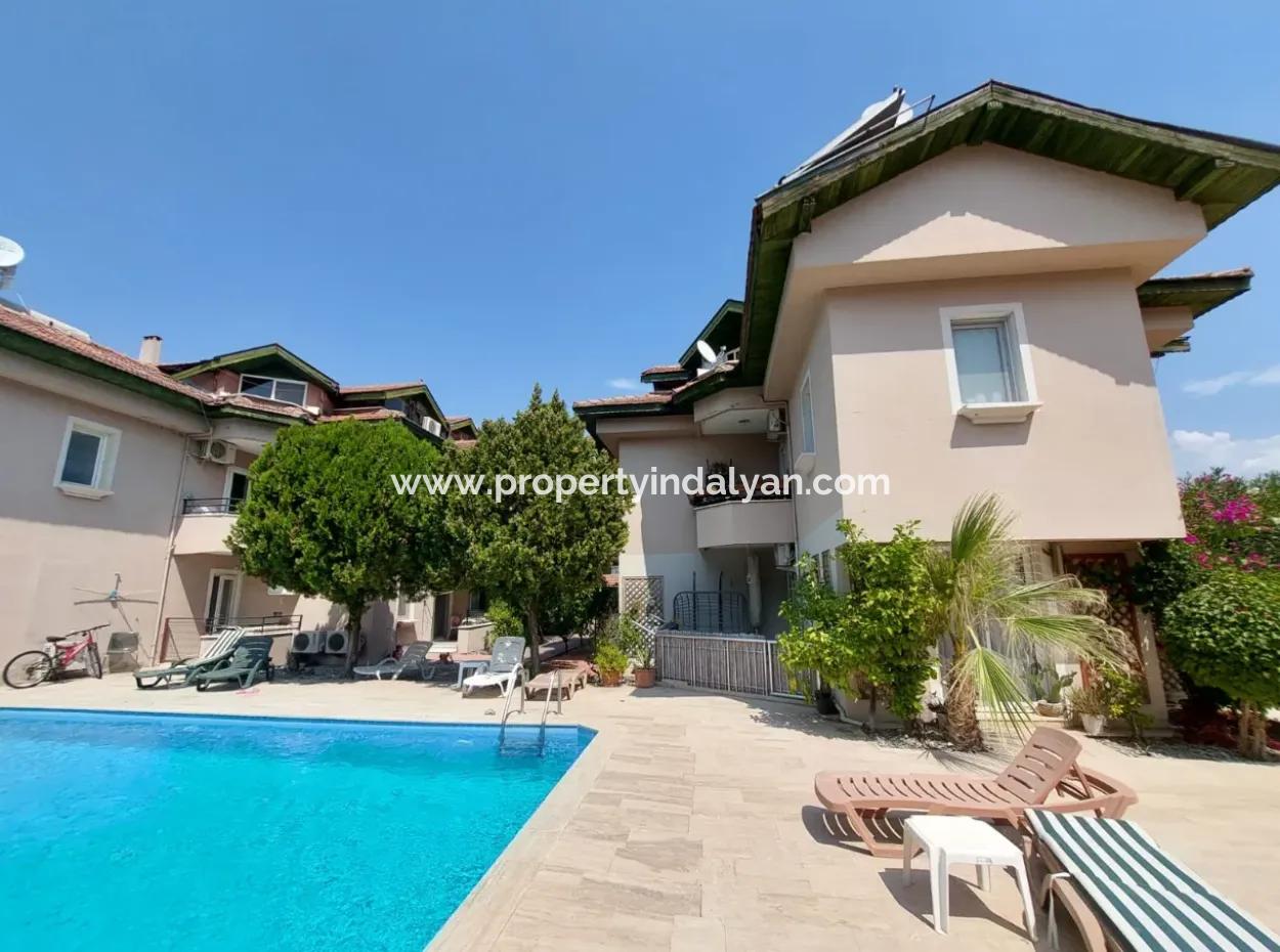 Muğla Ortaca Dalyanda Swimming Pool, Fully Furnished 1 1 Apartment For Rent