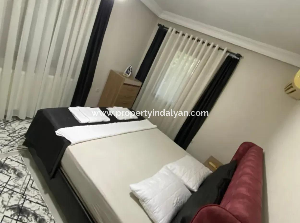 Ortaca Ekşiliyurt 2 1 Furnished Apartment For Rent On A Plot Of 700 M2 With Swimming Pool