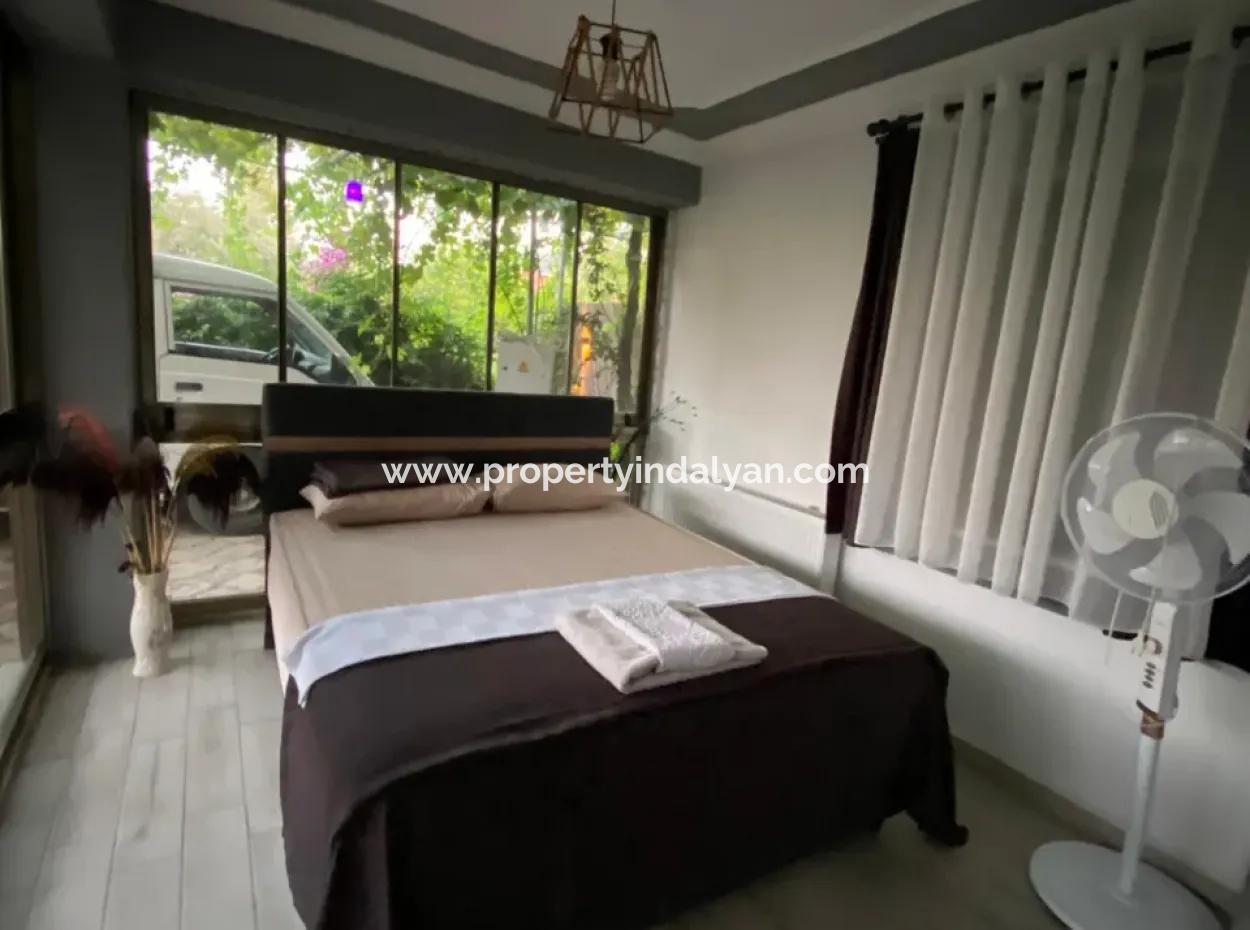 Ortaca Ekşiliyurt 2 1 Furnished Apartment For Rent On A Plot Of 700 M2 With Swimming Pool