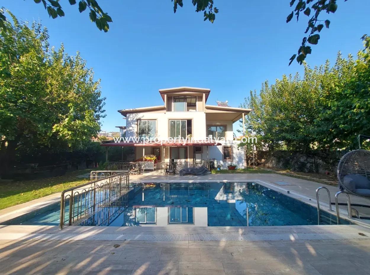 Ortaca Ekşiliyurt 2 1 Furnished Apartment For Rent On A Plot Of 700 M2 With Swimming Pool