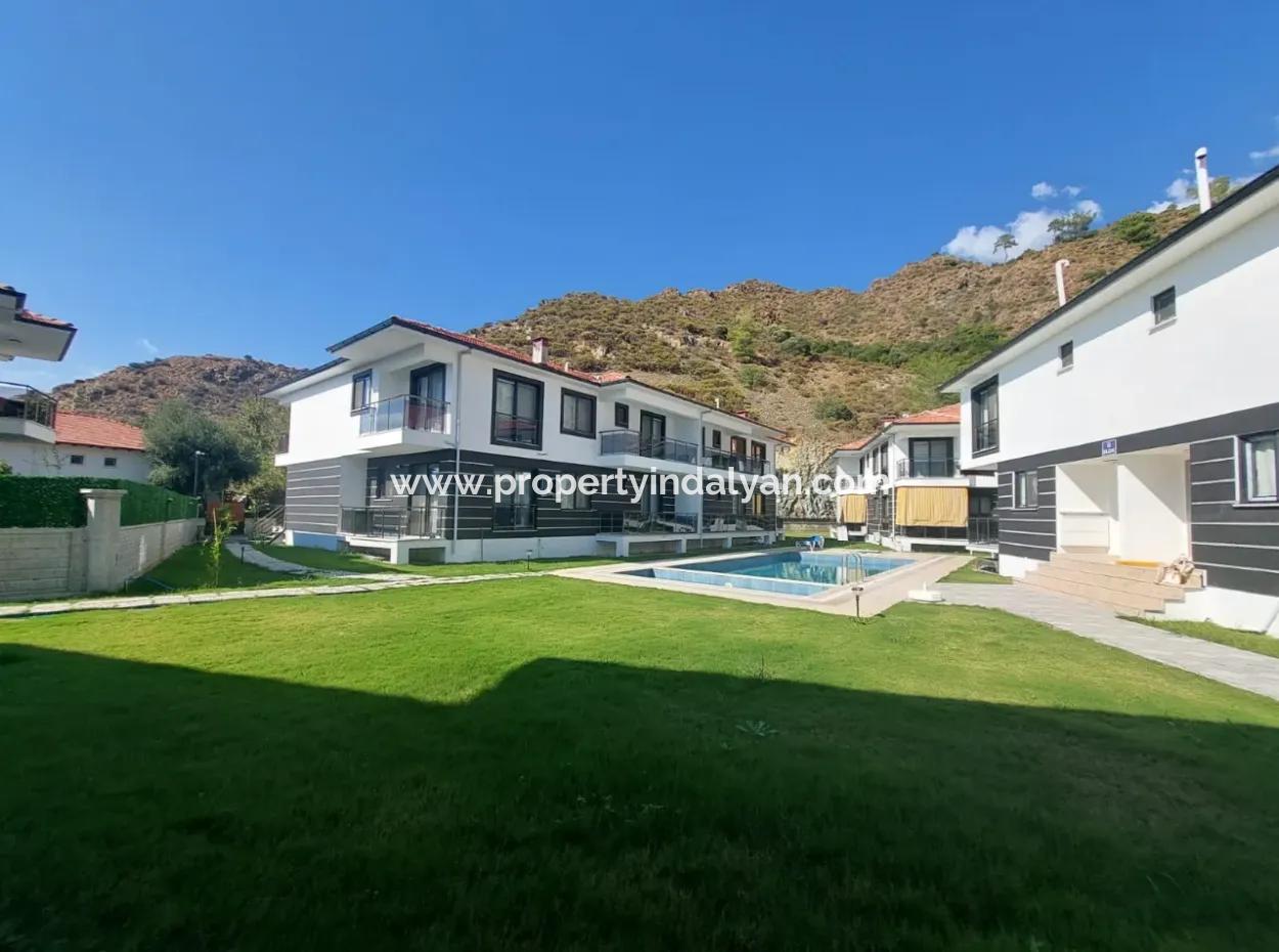 Luxury 2 1 New Flat With Swimming Pool In Muğla Ortaca For Sale