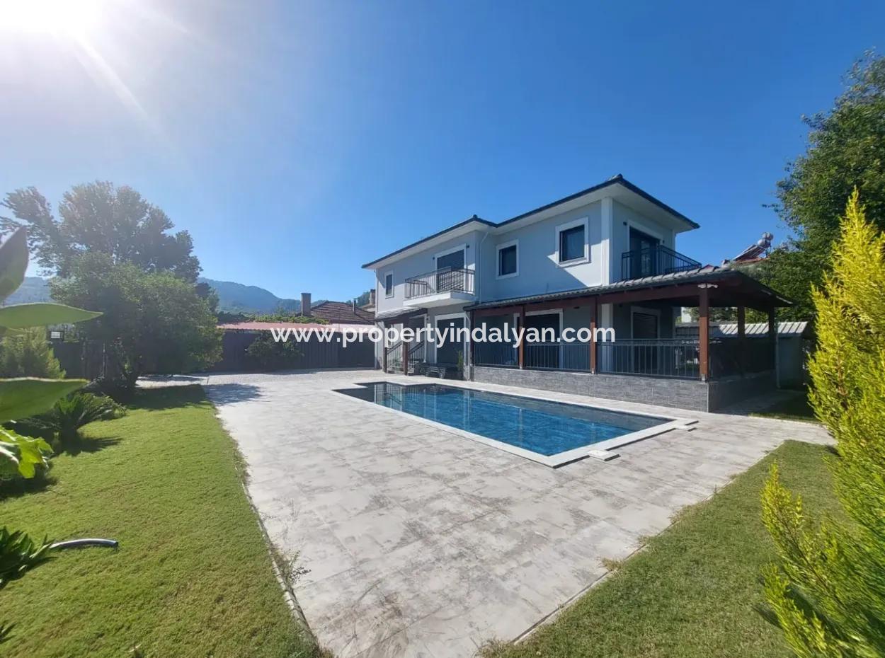 Muğla Ortaca Okçular 4 1 Fully Furnished New Villa With Swimming Pool For Rent
