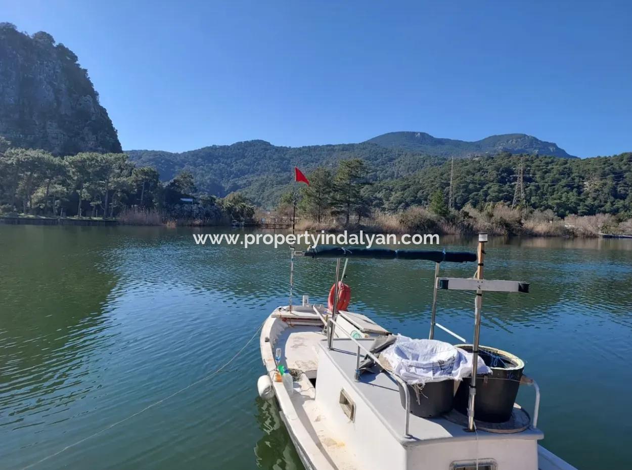 Muğla Dalyanda Canal Zero Detached Land With 5.000 M2 And 250 M2 Construction Rights For Sale