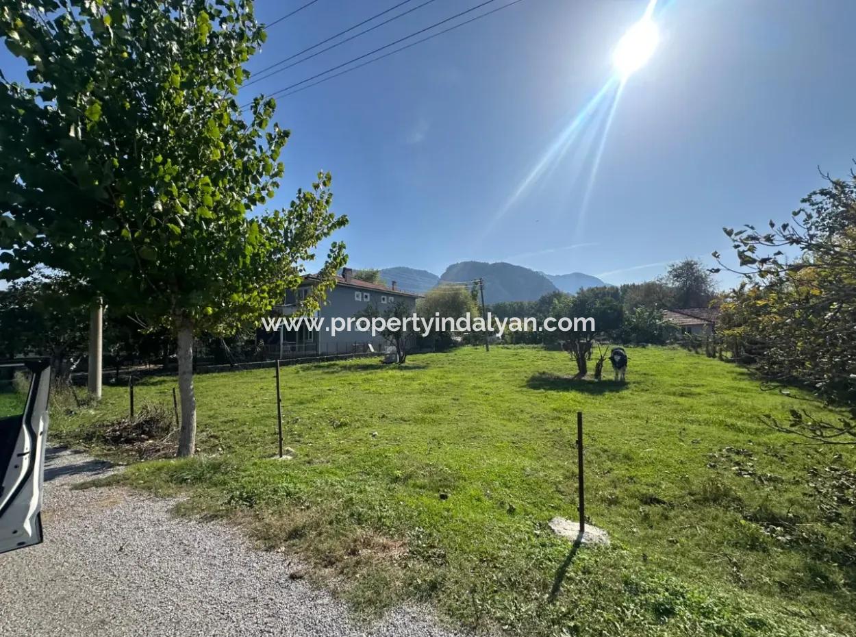 955 M² Detached Land With Mountain And Nature View In Ortaca Okçular For Sale