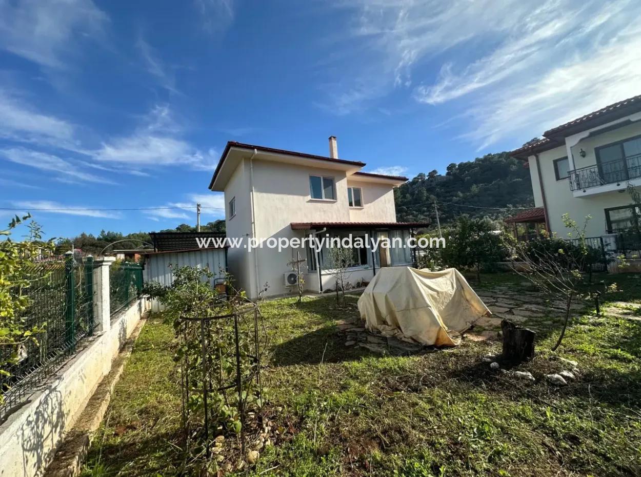 130 M2 Villa For Sale In 417 M2 Plot In Ortaca Mergenli